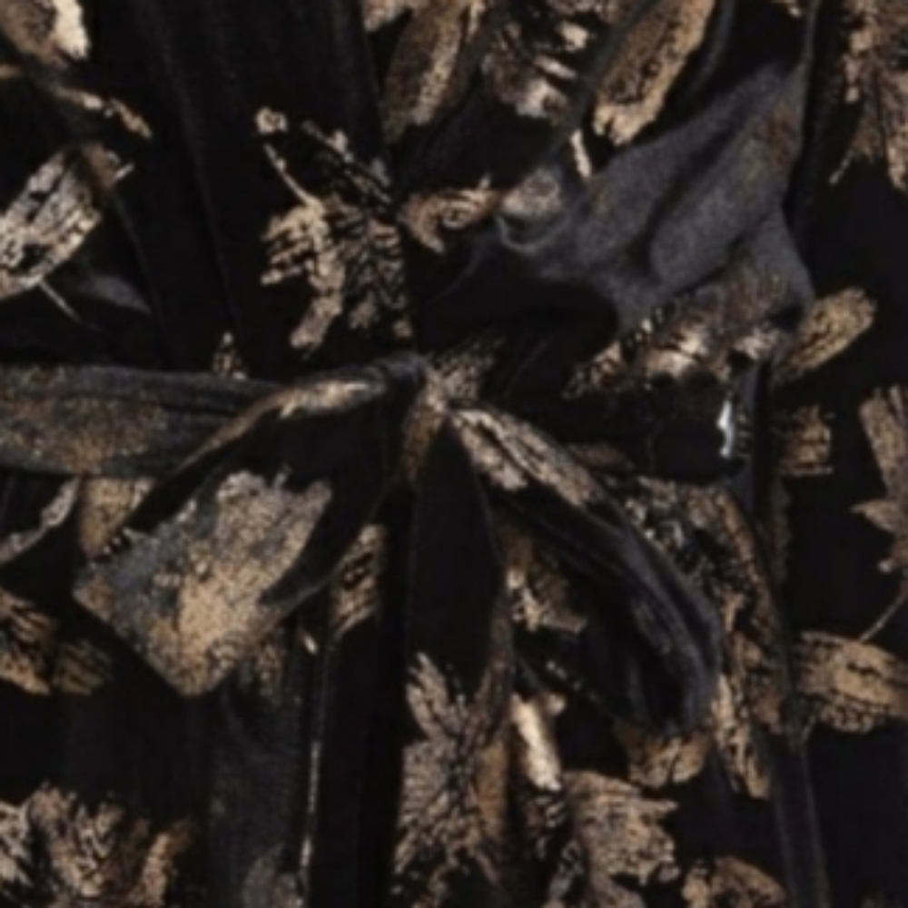 Fraiche by J. Floral Print Velvet Faux Wrap Minidress, Sz XL - Picture 8 of 14